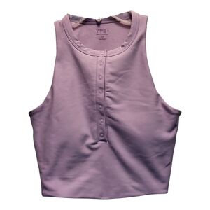 Anthropologie YPB Lavender SculptLUX Plunge Henley Slim Tank - Size XS
